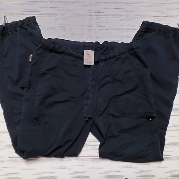 Black Koi scrub pants